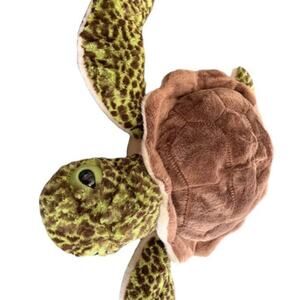 Large Wild Republic GREEN SEA TURTLE 13" Plush Stuffed Animal Natural Wildlife